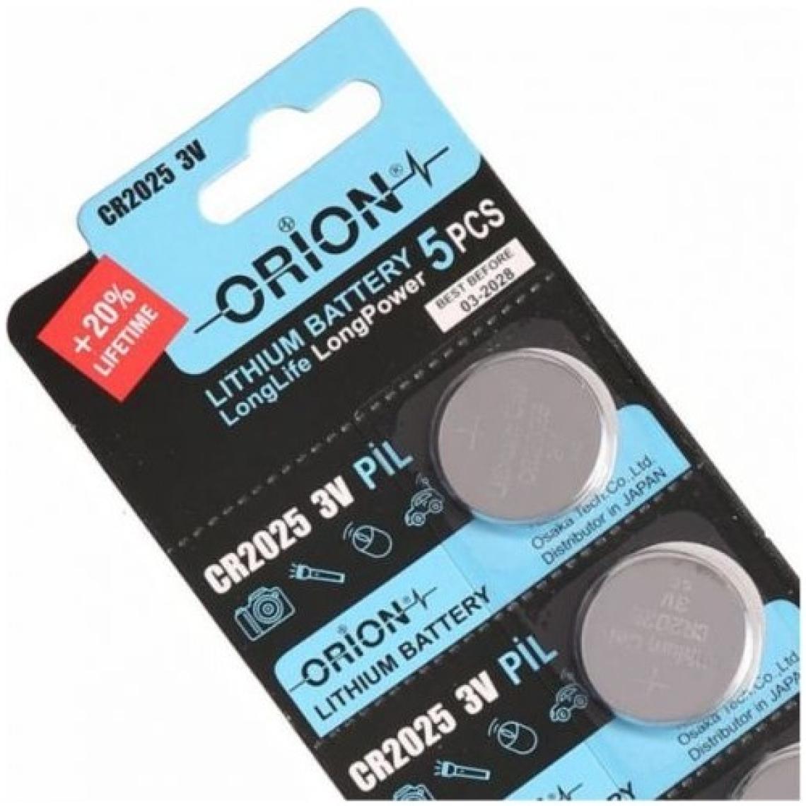 Orion CR2025 3V Lithium Pil / 5'li Kart