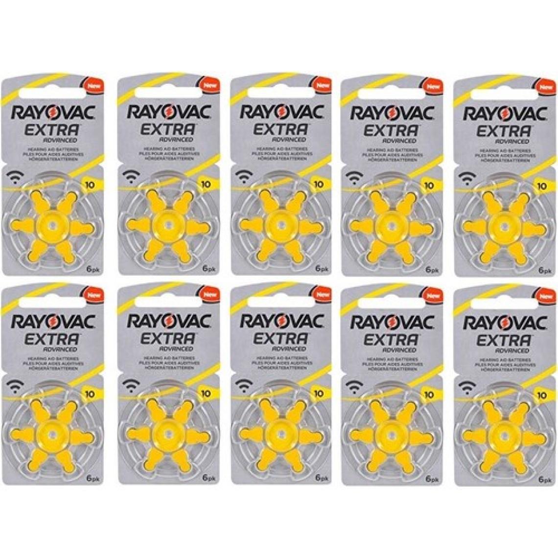 Rayovac Extra Advanced 10 PR70 Numara Kulaklık Pili 6lı 10 Paket
