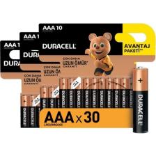 Duracell Alkalin AAA 30'lu İnce Kalem Pil