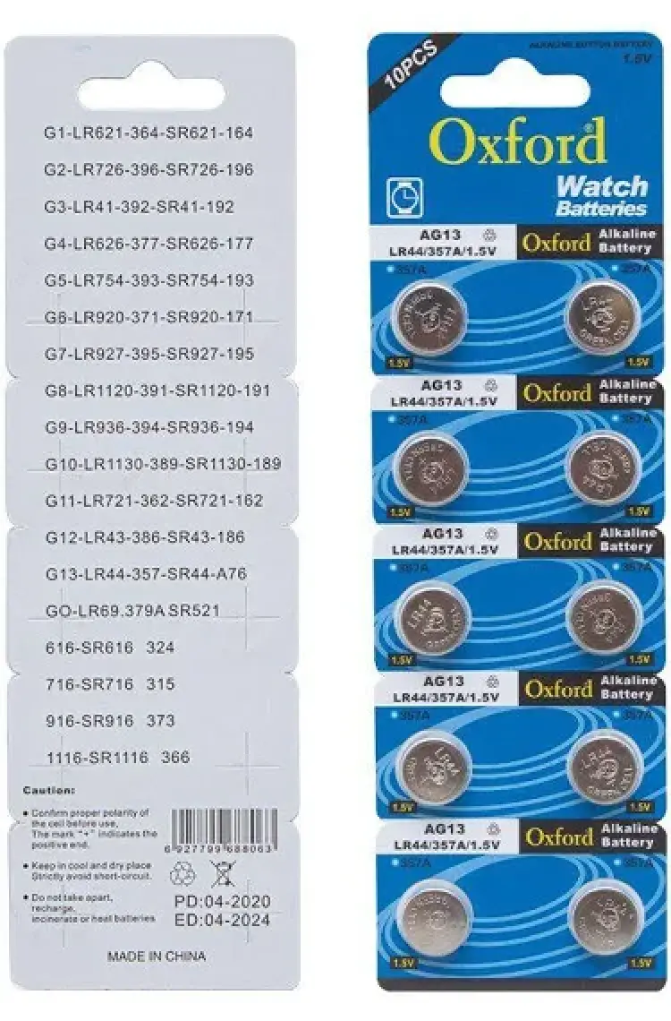Oxford AG4-377 LR626 Alaklin Saat Pili 10'lu