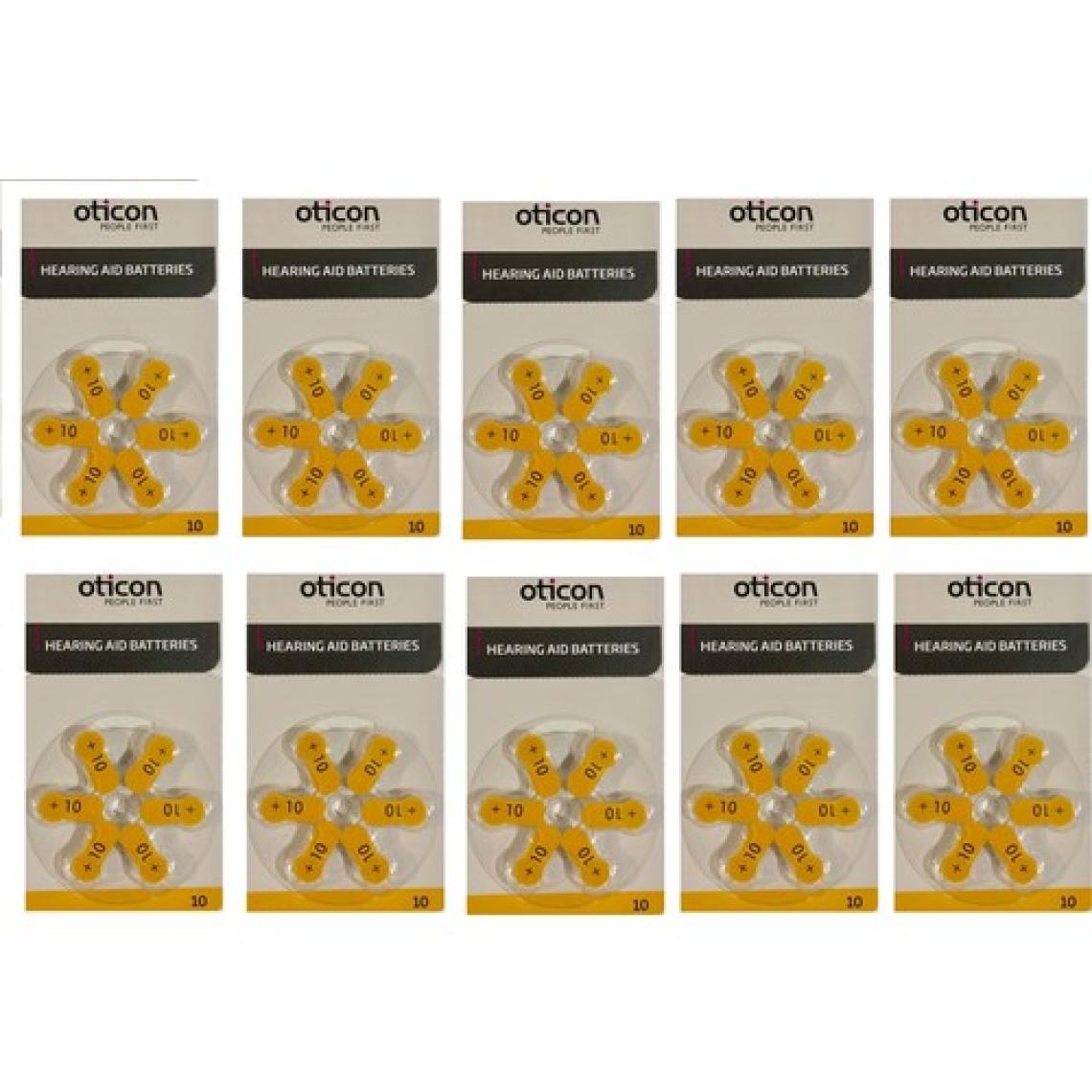 Oticon 10 Numara İşitme Cihazı Pili (10 Paket)