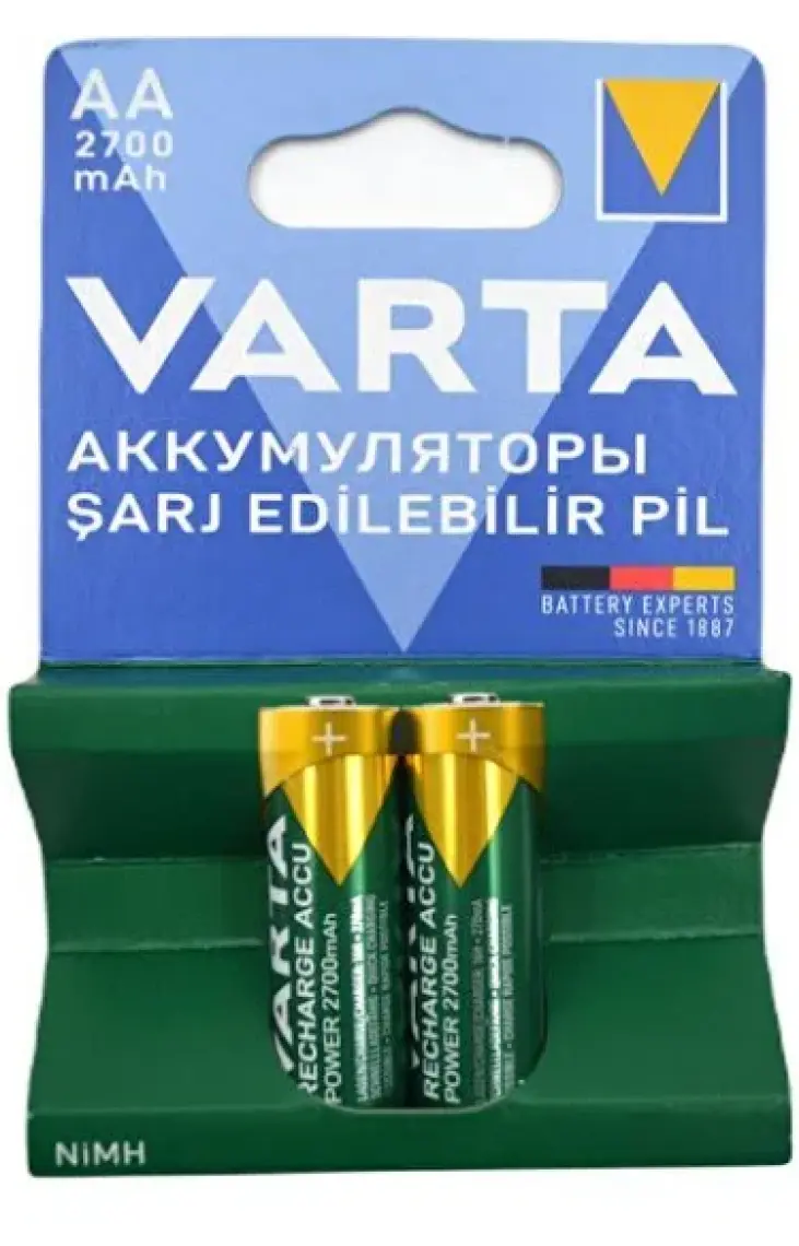 Varta 2700mAh AA Şarj Edilebilir Kalem Pil 2'li Paket