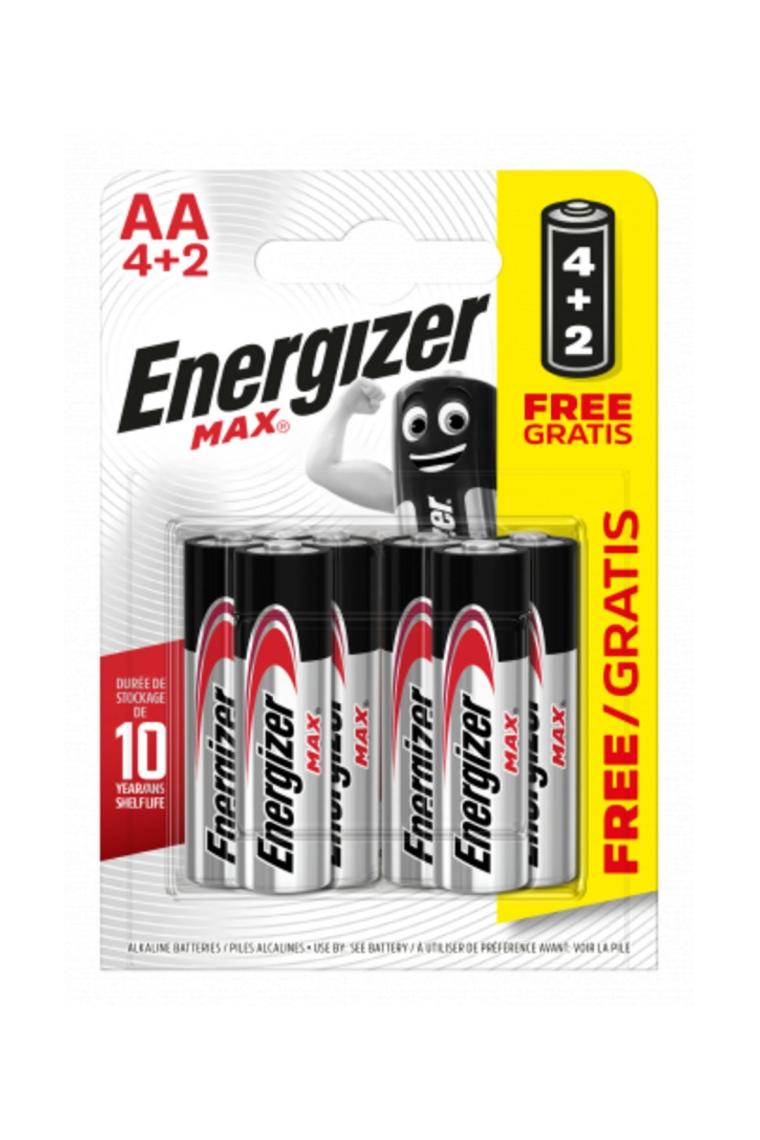 Energizer Max Alkalin AA 4+2 Kalem Pil