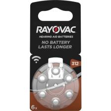 Rayovac Hearing Aid Batteries 312 Numara Blister İşitme Cihaz Pili 6'lı