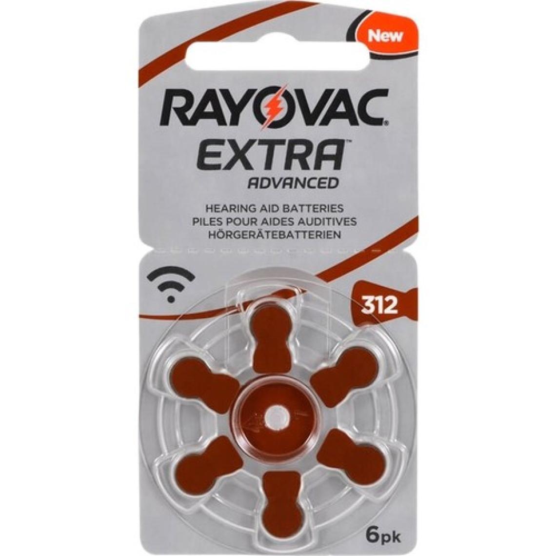 Rayovac Extra 312 Numara Kulaklık Pili 6'lı