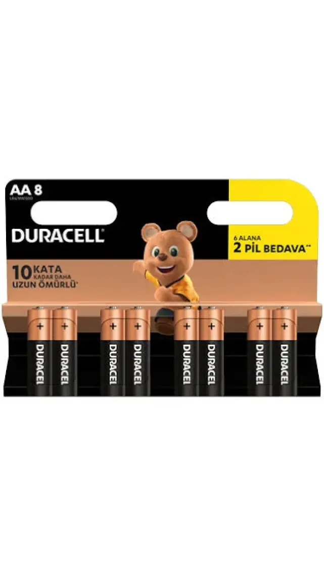 Duracell Alkalin Aa Kalem Piller 8’li Paket