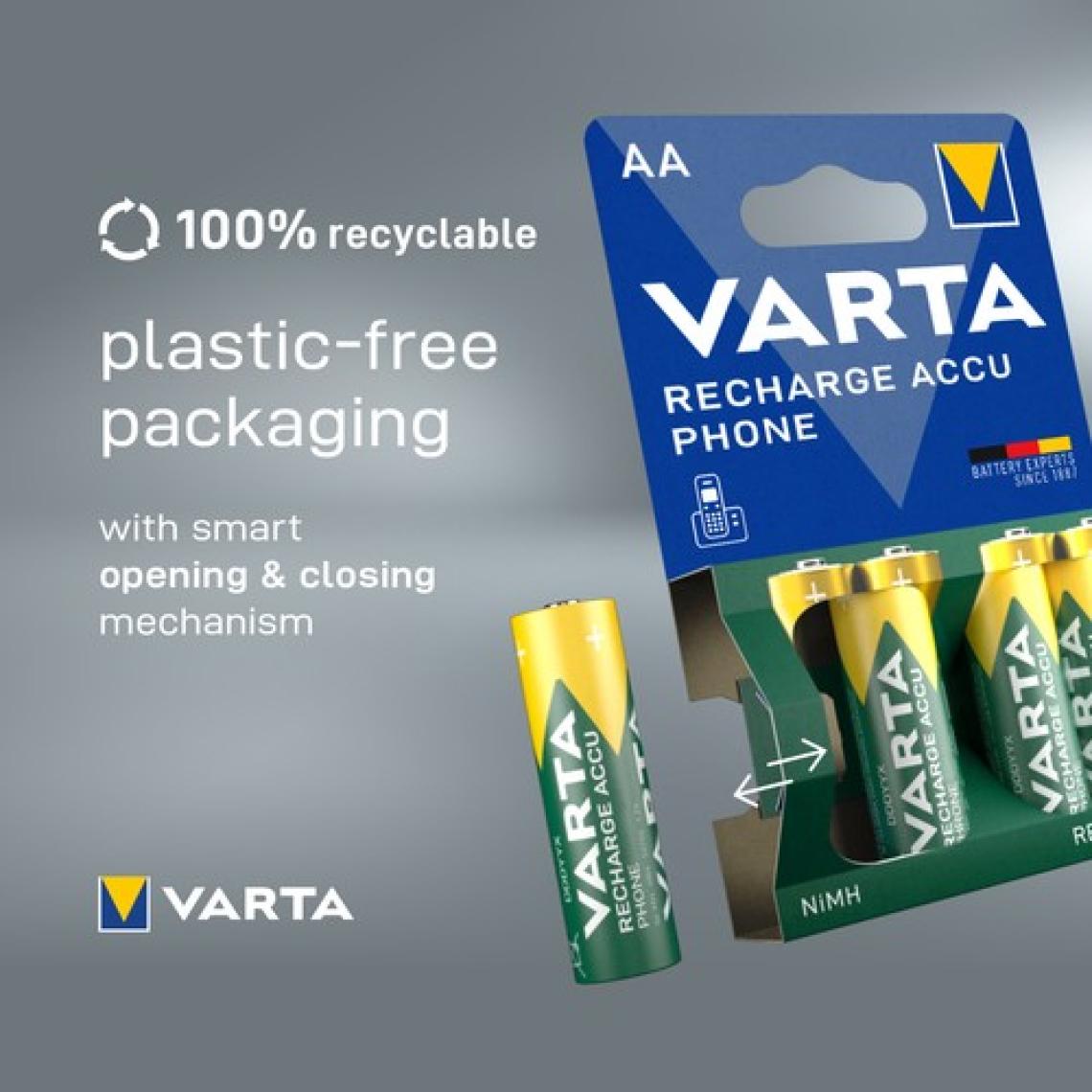 VARTA 550mAh AAA Şarj Edilebilir  2'li Pil