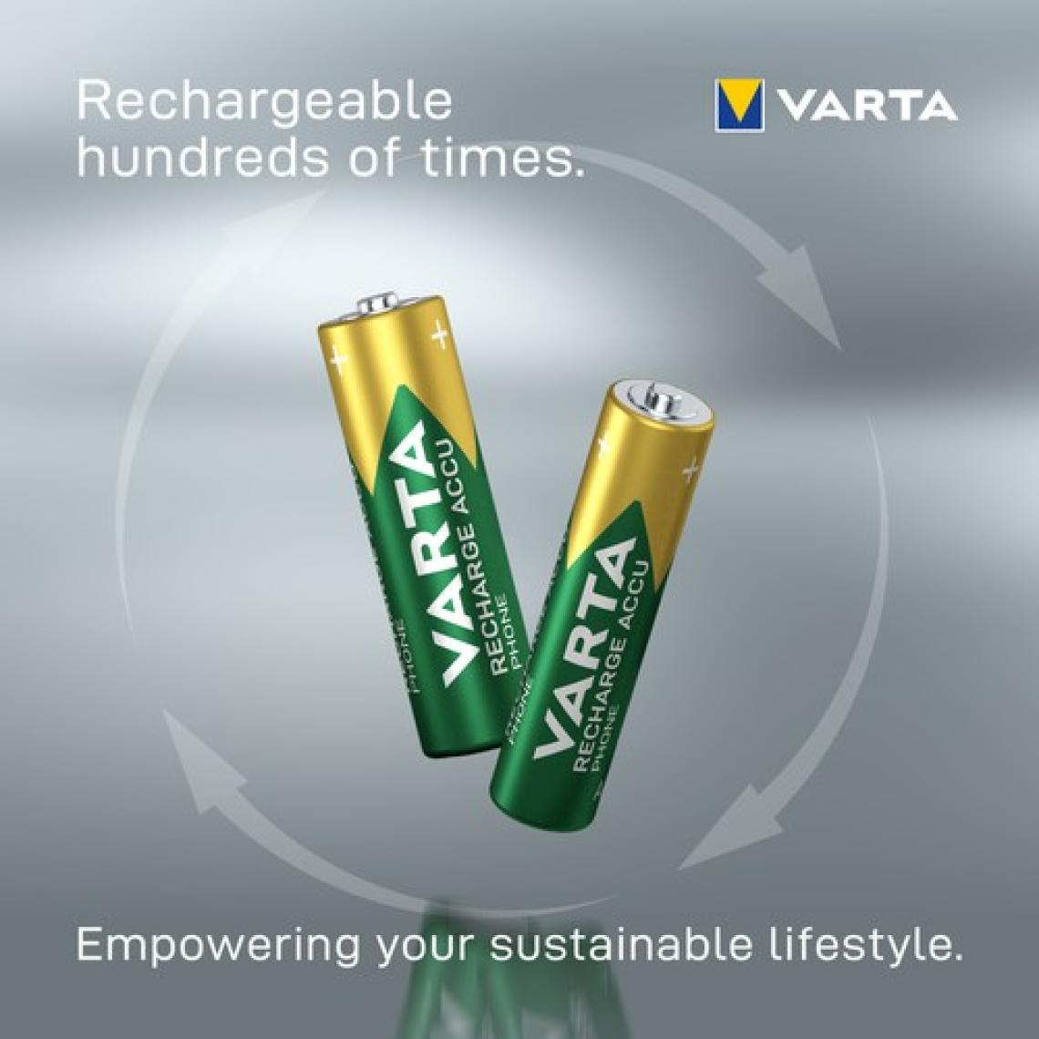 VARTA 550mAh AAA Şarj Edilebilir  2'li Pil