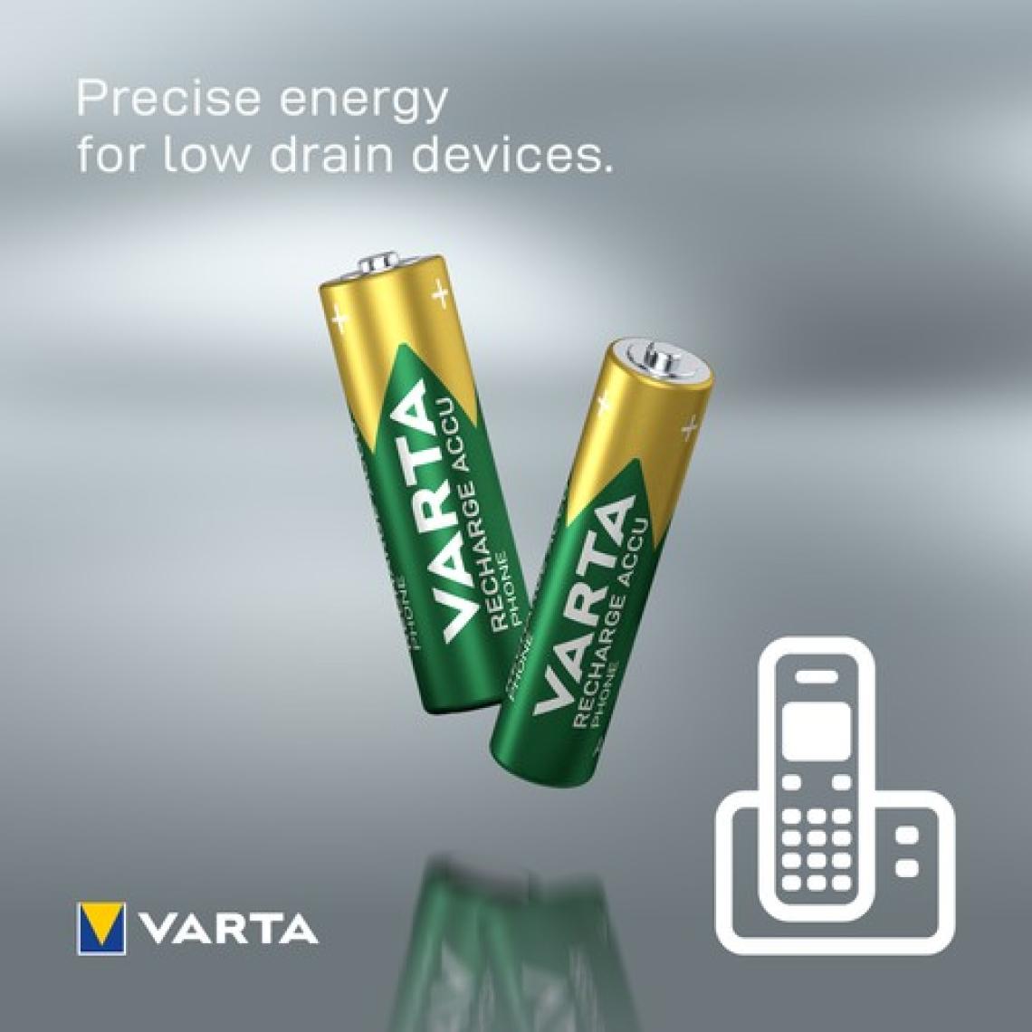 VARTA 550mAh AAA Şarj Edilebilir  2'li Pil
