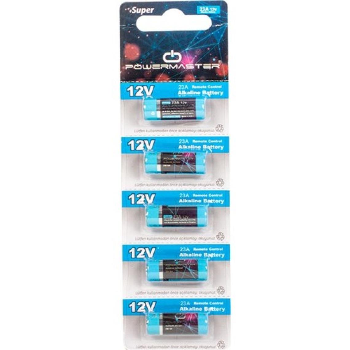 Powermaster 23A 12 Volt Pil 5'li Paket