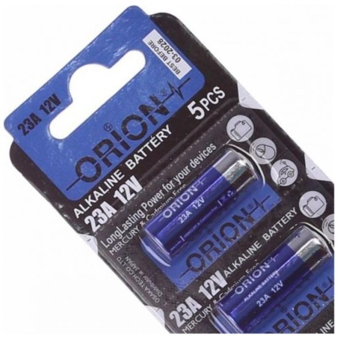 Orion Alkalin 23A 12V Pil / 5'li Kart