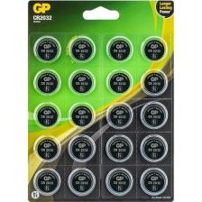 GP Batteries CR2032 2032 Boy 3V Lityum Düğme Pil 20'li Kart (20 Adet Pil)