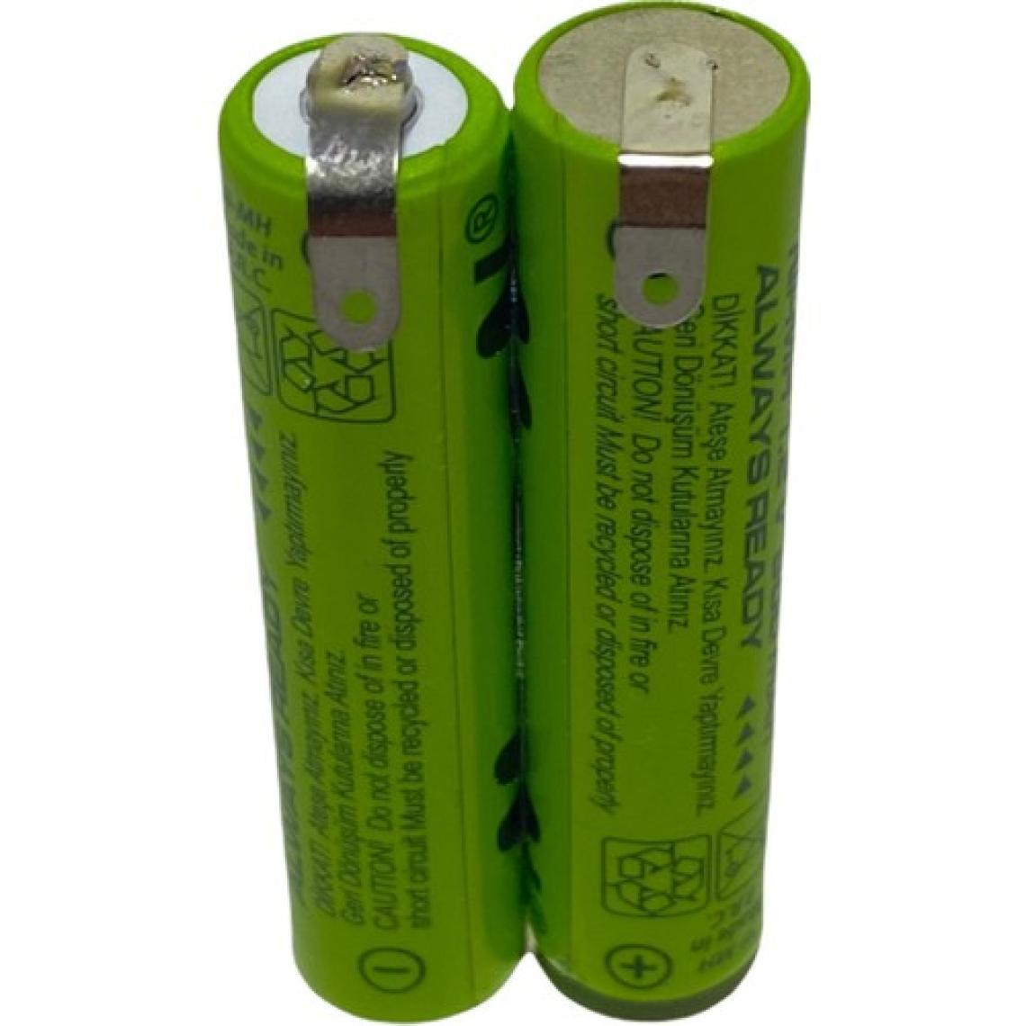 Micron 2.4 V Tıraş Makinesi Pili Bataryası 800 Mah  Aaa Ince Pilden, Puntalı