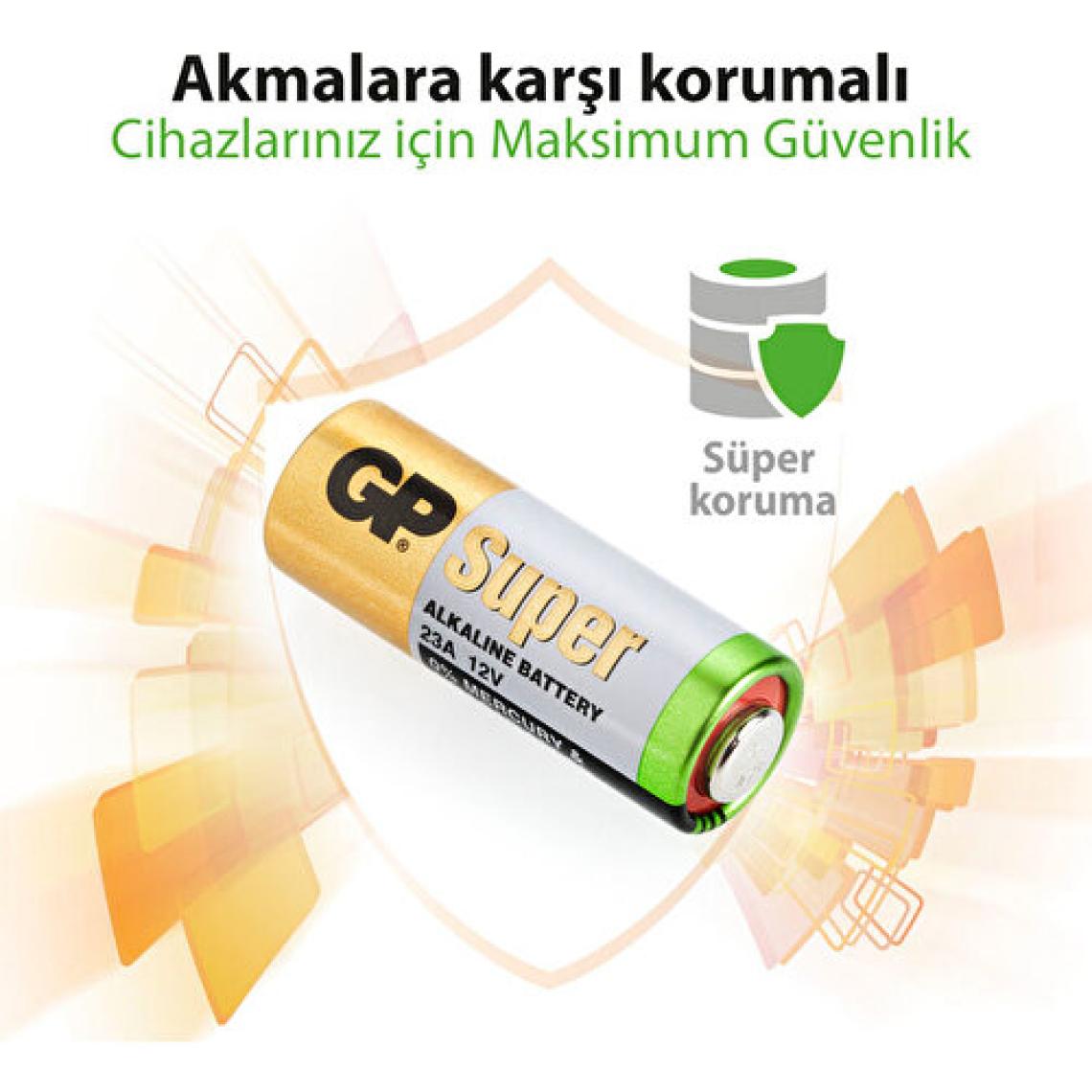 GP 23A 12 V Alkalin 5'li Pil