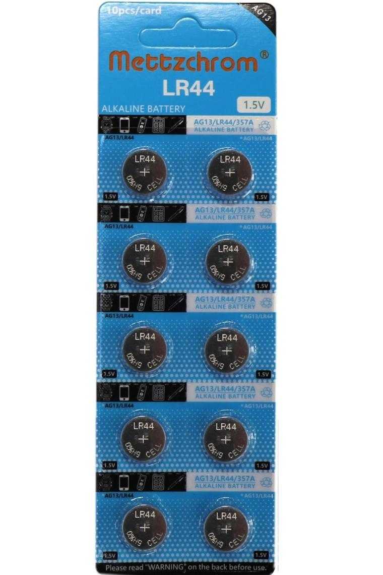 Mettzchrom Lazer Oyuncak Pili AG13 - LR44 - SR44 - A76 1.5V Alkalin Pil 20 Adet