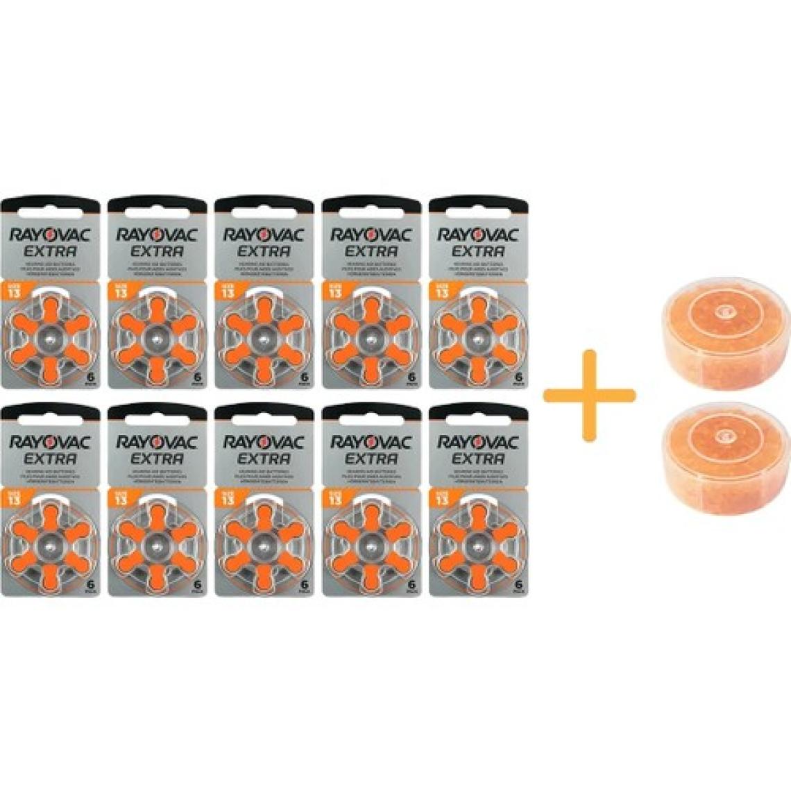 Rayovac Extra 13 Numara Işitme Cihazı Pili (6X10 60 Adet) + Nem Tableti Hediyeli