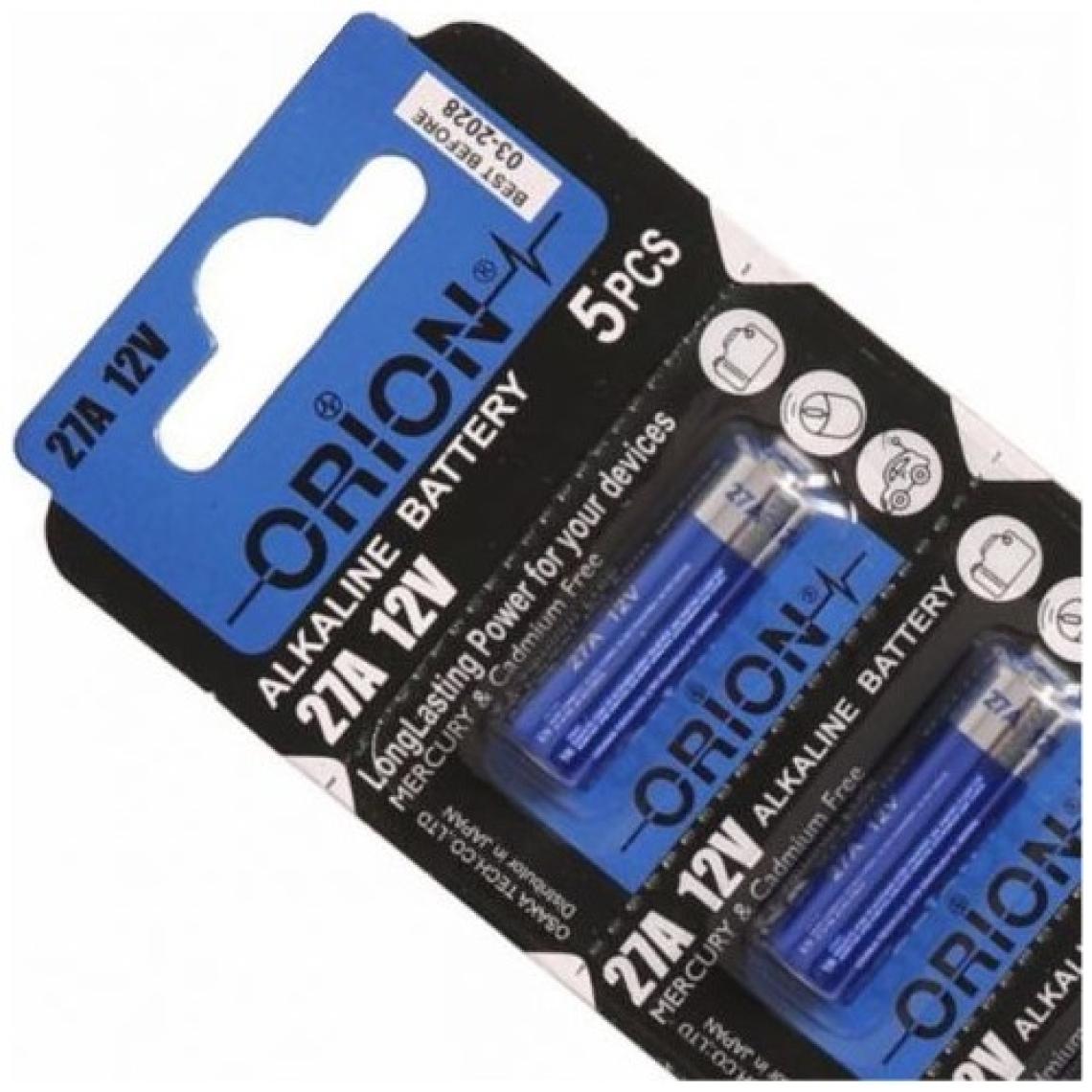 Orion Alkalin 27A 12V Pil / 5'li Kart