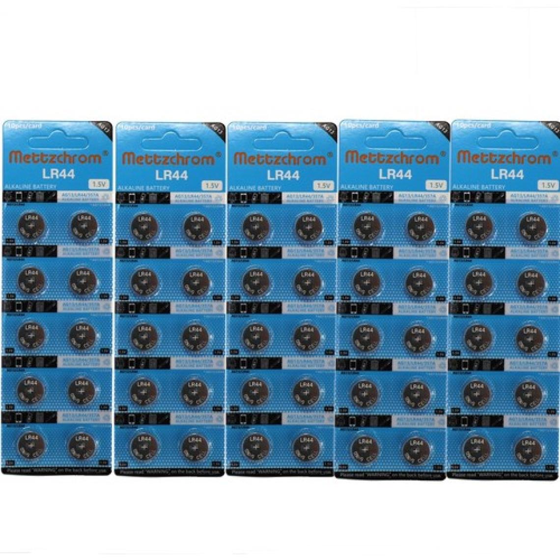 Mettzchrom AG13/LR44/357A Düğme Pil 50 Adet Oyuncak Pili Alkalin