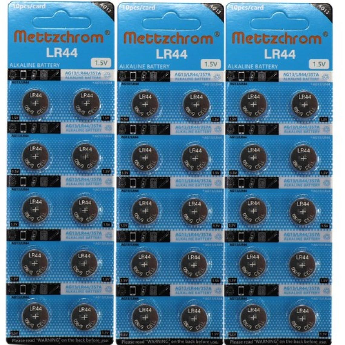 Mettzchrom AG13/LR44/357A Düğme Pil 50 Adet Oyuncak Pili Alkalin