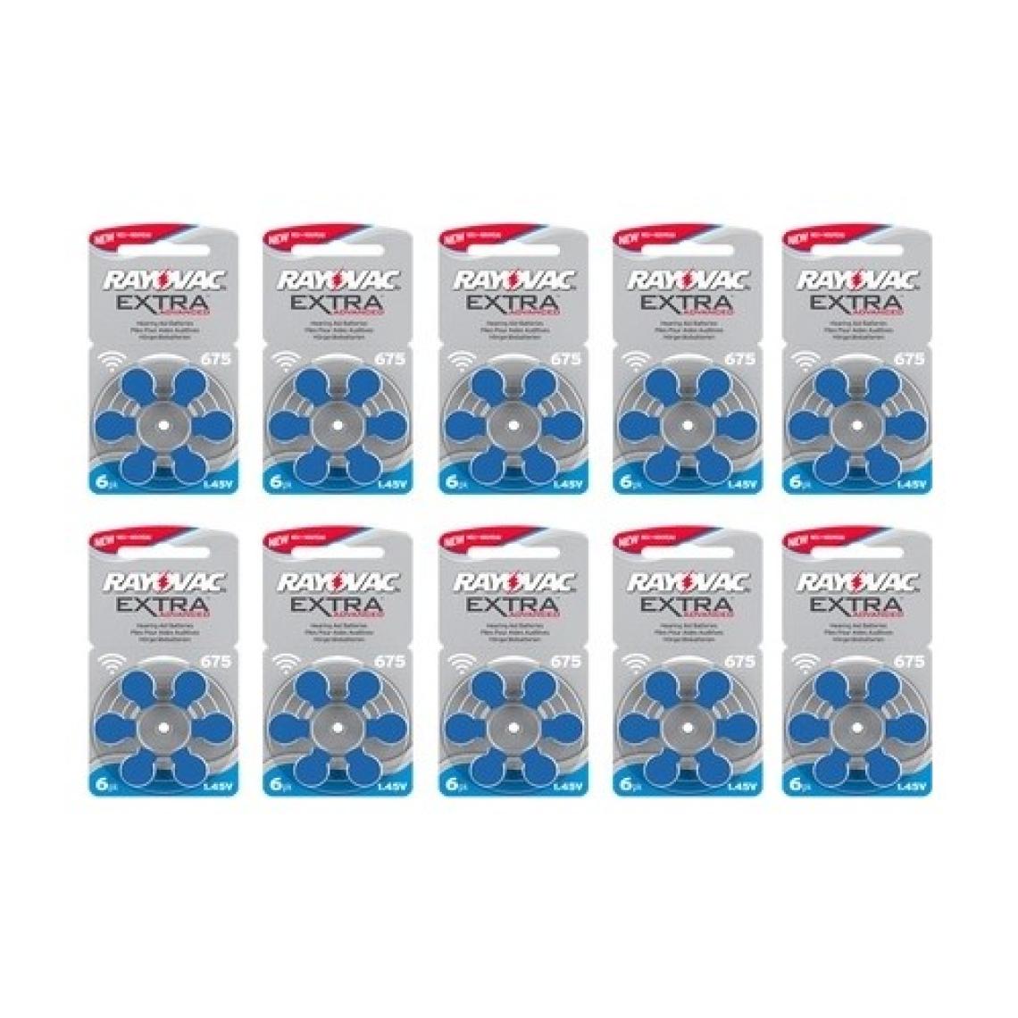 Rayovac 675 Numara İşitme Cihazı (Kulaklık) Pil 6lı 10 Paket