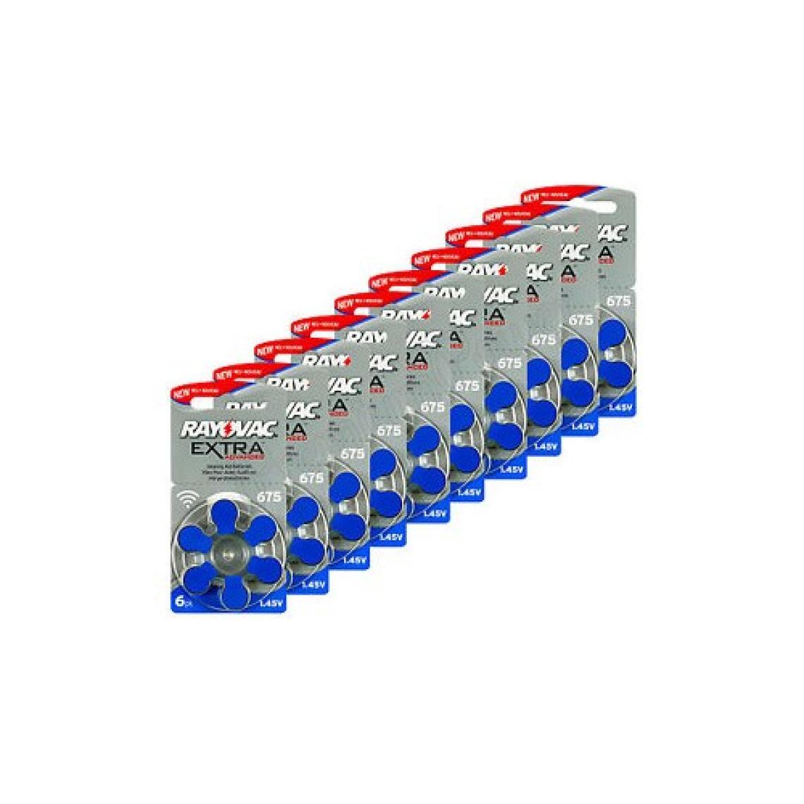 Rayovac 675 Numara İşitme Cihazı (Kulaklık) Pil 6lı 10 Paket