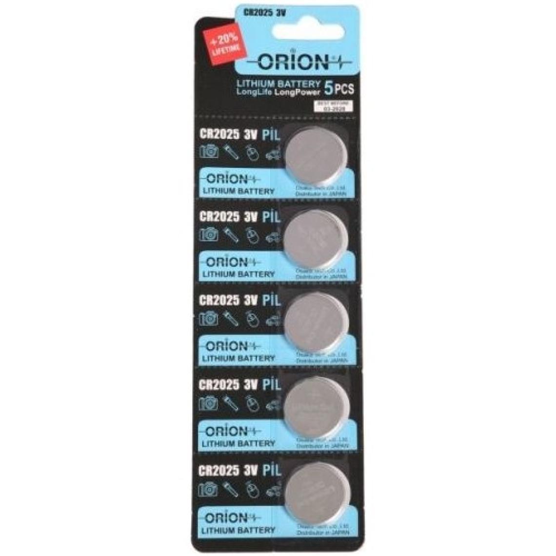 Orion CR2025 3V Lithium Pil / 5'li Kart