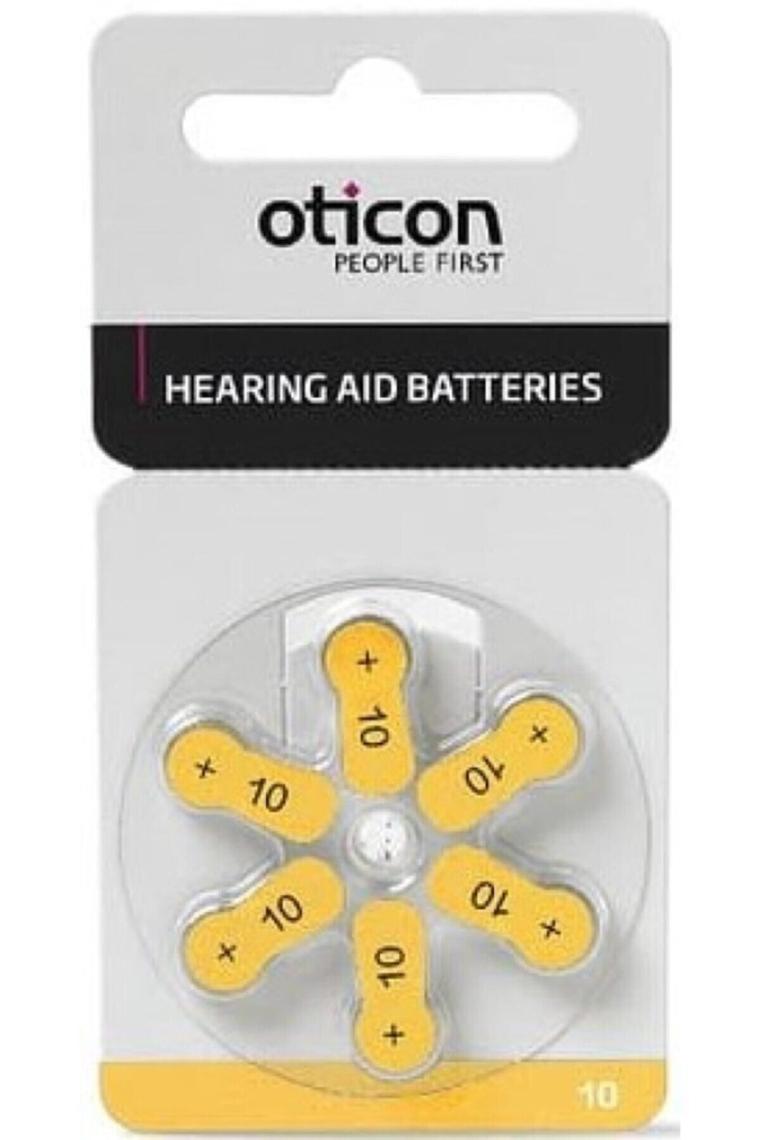 Oticon 10 Numara İşitme Cihazı Pili 5 Paket 30 Adet