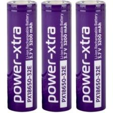 Power-Xtra PX18650-32E - 3.7V 3200 Mah Li-Ion Şarjlı Pil - 3c 3 Lü Paket