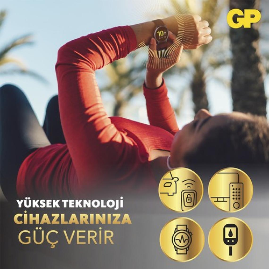 GP Tekli CR2032 3V Lityum Düğme Pil  (GPCR2032-U1)
