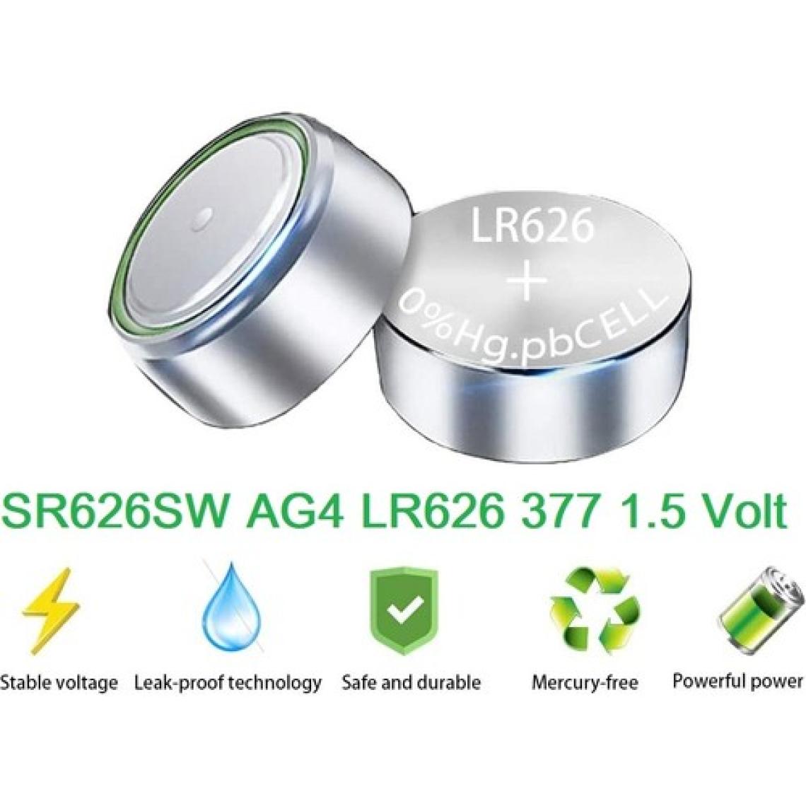 Mettzchrom Kol Saat Pili SR626 Sw 377A LR626 Ag4 SR626SW 1.5V Kol Saati Pili 10'lu Sr 626 Sw Pil