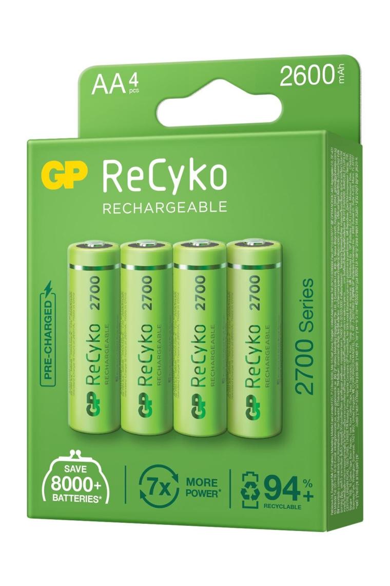 GP 2700 Serisi 2600 mAh AA 4'lü Şarjlı Kalem Pil