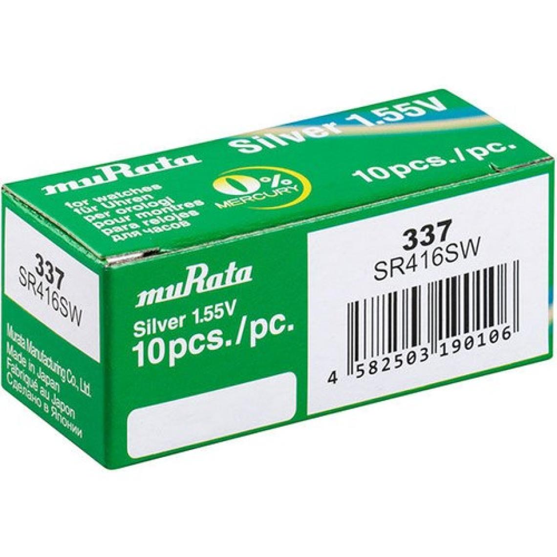 Murata 337 SR416SW Saat Pili 10'lu