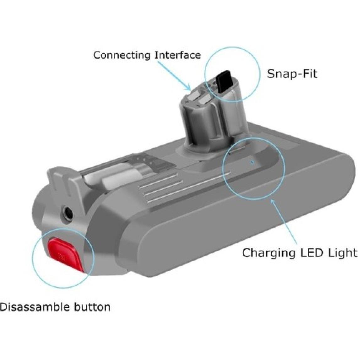Dyson V15 Detect Absolute Uyumlu 970938-01, 970425-01, SV15, SV18, SV22, SV17, 355983, SV16.