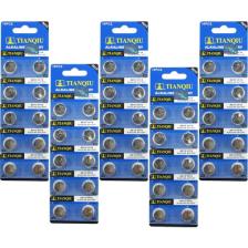 Tianqiu AG13 LR44H 357A A76 SR44SW 1.5 V 50'li 5 Kart Alkalin Pil