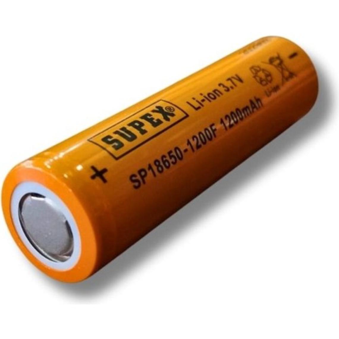 Supex SP-18650-1200F 3.7V 1200MAH Li-Ion Pil Başlıksız