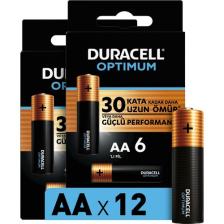 Duracell Optimum 12'li Alkalin AA Kalem Pil