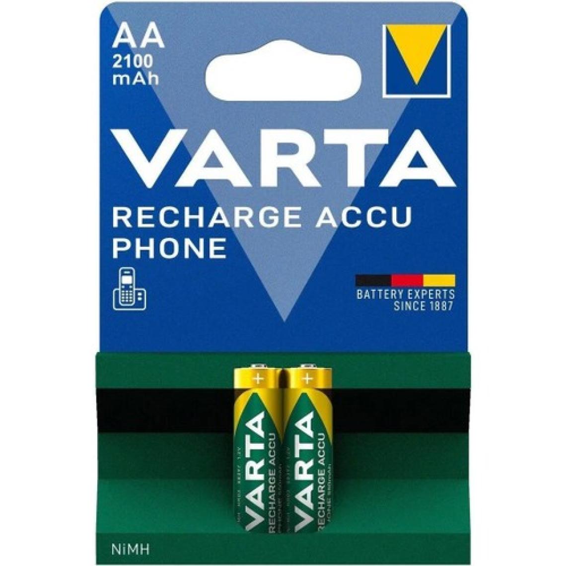Varta Şarjlı 2100 Mah 2'li Kalem Pil
