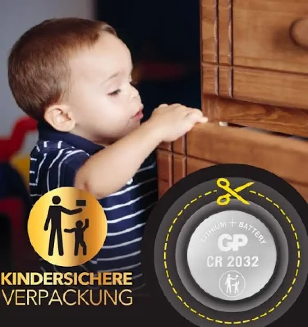 GP CR2032-U1 3V Lityum Düğme Pil Tekli Paket