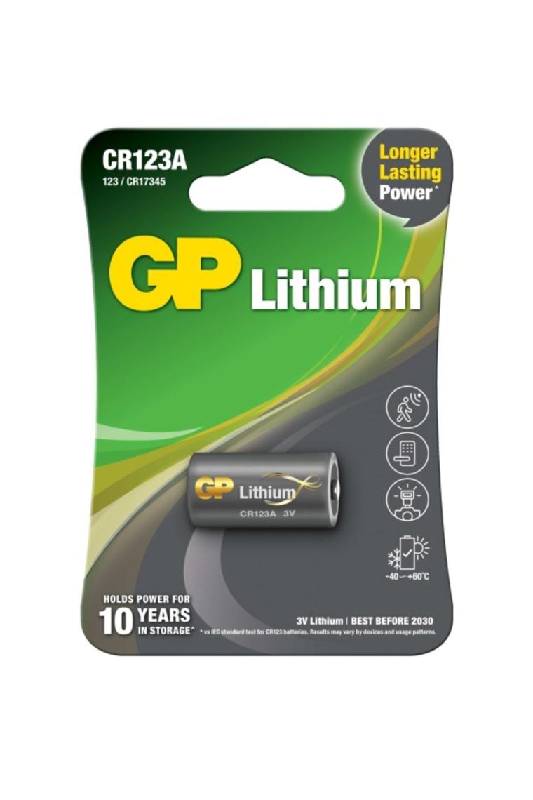 Gp Cr123a 3v Lityum Tekli Paket Pil (GPCR123A-U1) Fotoğraf Makinesi Pili