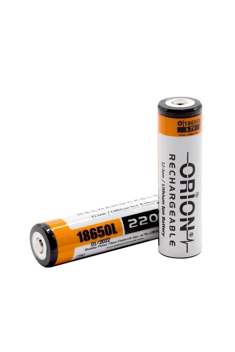 Orion 18650 3.7 V 2200 Mah Şarjlı Li-Ion Pil (Başlı)