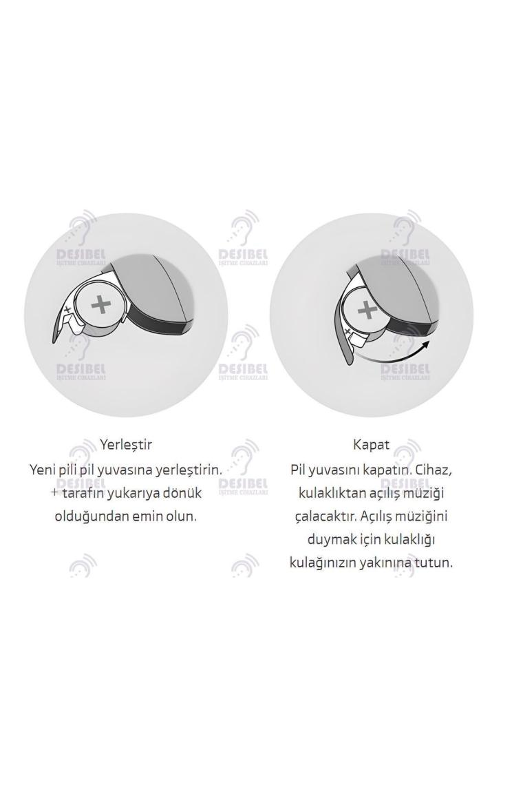 Oticon 312 Numara İşitme Cihazı Pili 10 Paket 60 Adet