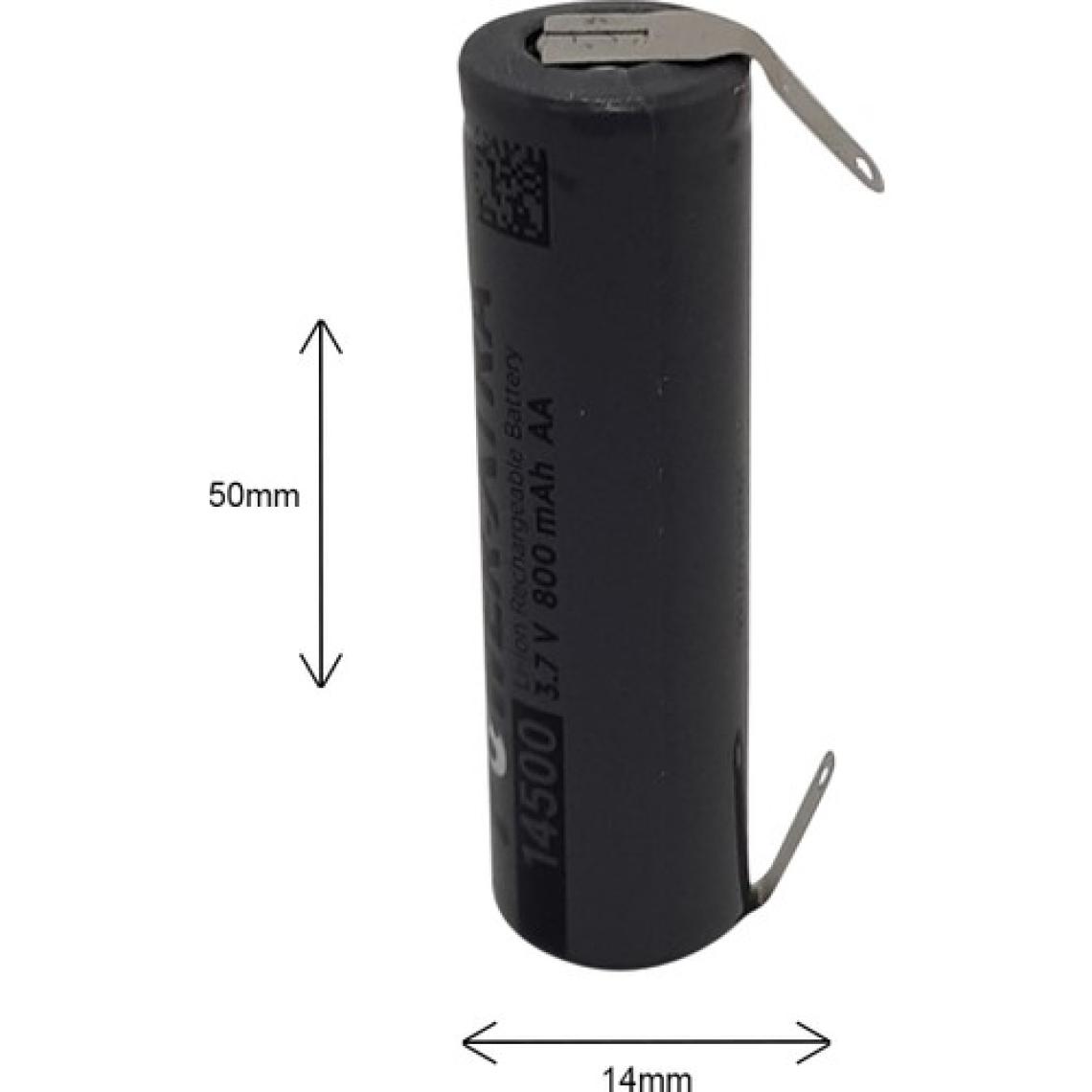 Power-Xtra 3.7 14500 Lion Şarjlı Traş Makinası Pili  Aa 800 Mah