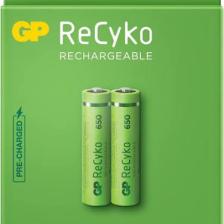 GP Recyko 650 mAh 1.2V AAA Boy NiMH İnce Şarjlı Pil 2'li Kart
