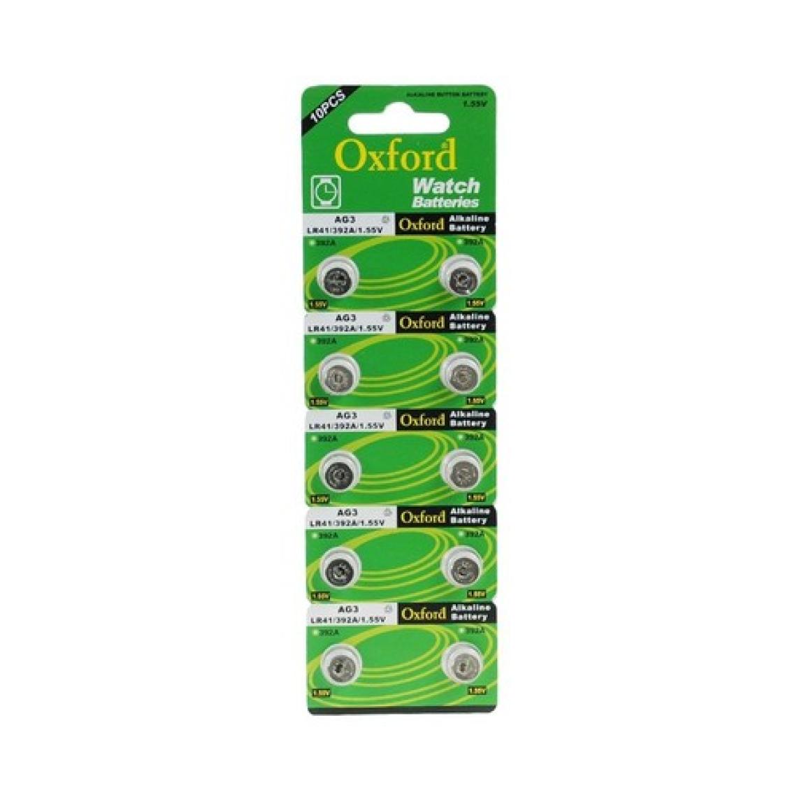 Oxford Ag3 Lr41 384 L736 Alkaline Düğme Pil 10 Adet