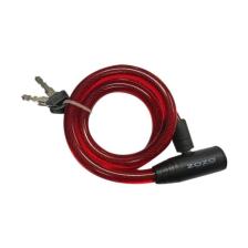 Zozo 12x800 Mm Anahtarlı Bisiklet Kilidi Kırmızı