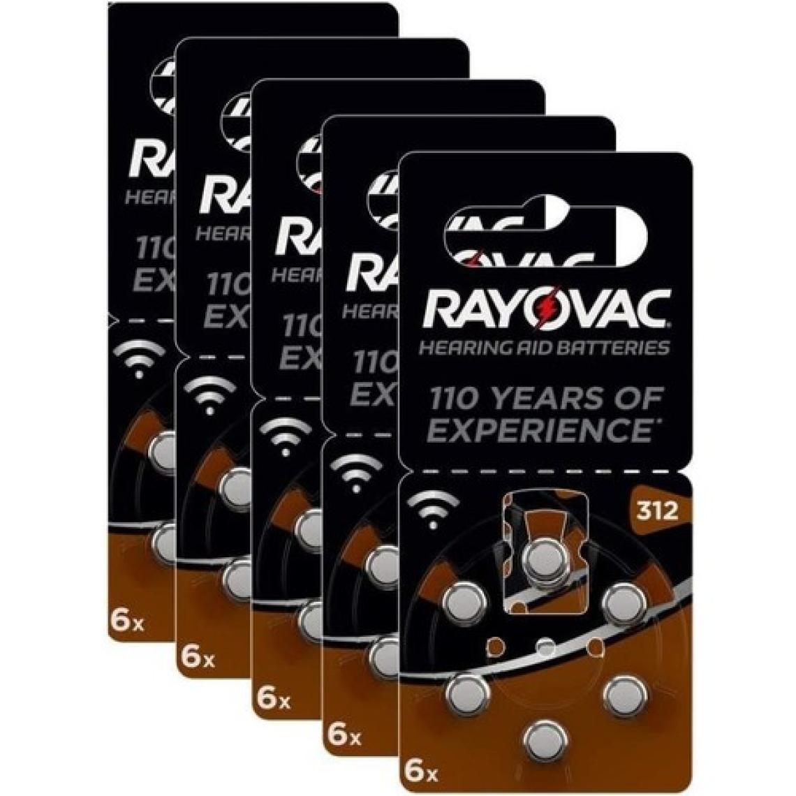 Rayovac 312 Numara PR41 İşitme Cihazı Pili 30 Adet Yeni Ambalaj