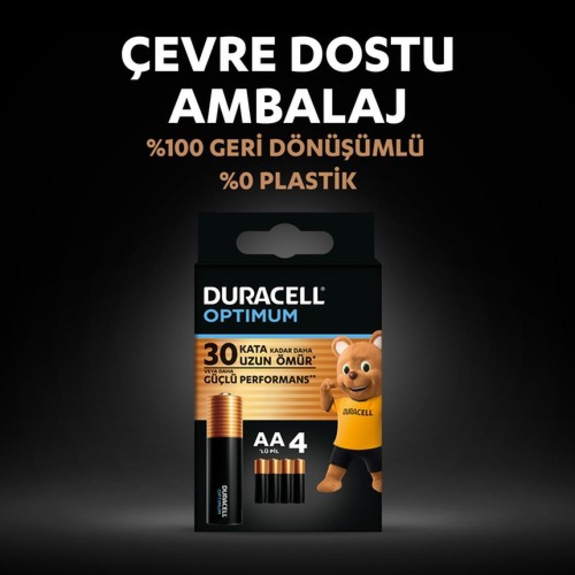 Duracell Optimum Aa Alkalin Pil, 1,5 V Lr6 MN1500, 16’li Paket