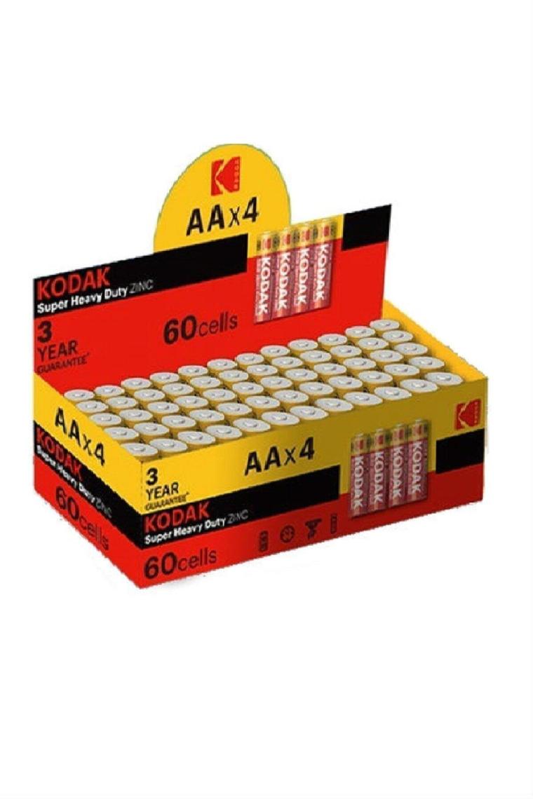 Kodak Aa Pil Super Heavy Duty Çinko Karbon Kalem Pil 60 Adet