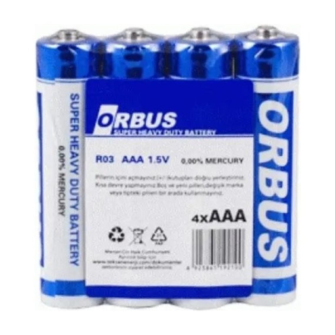 Orbus  AAA İnce Pil 4'lü