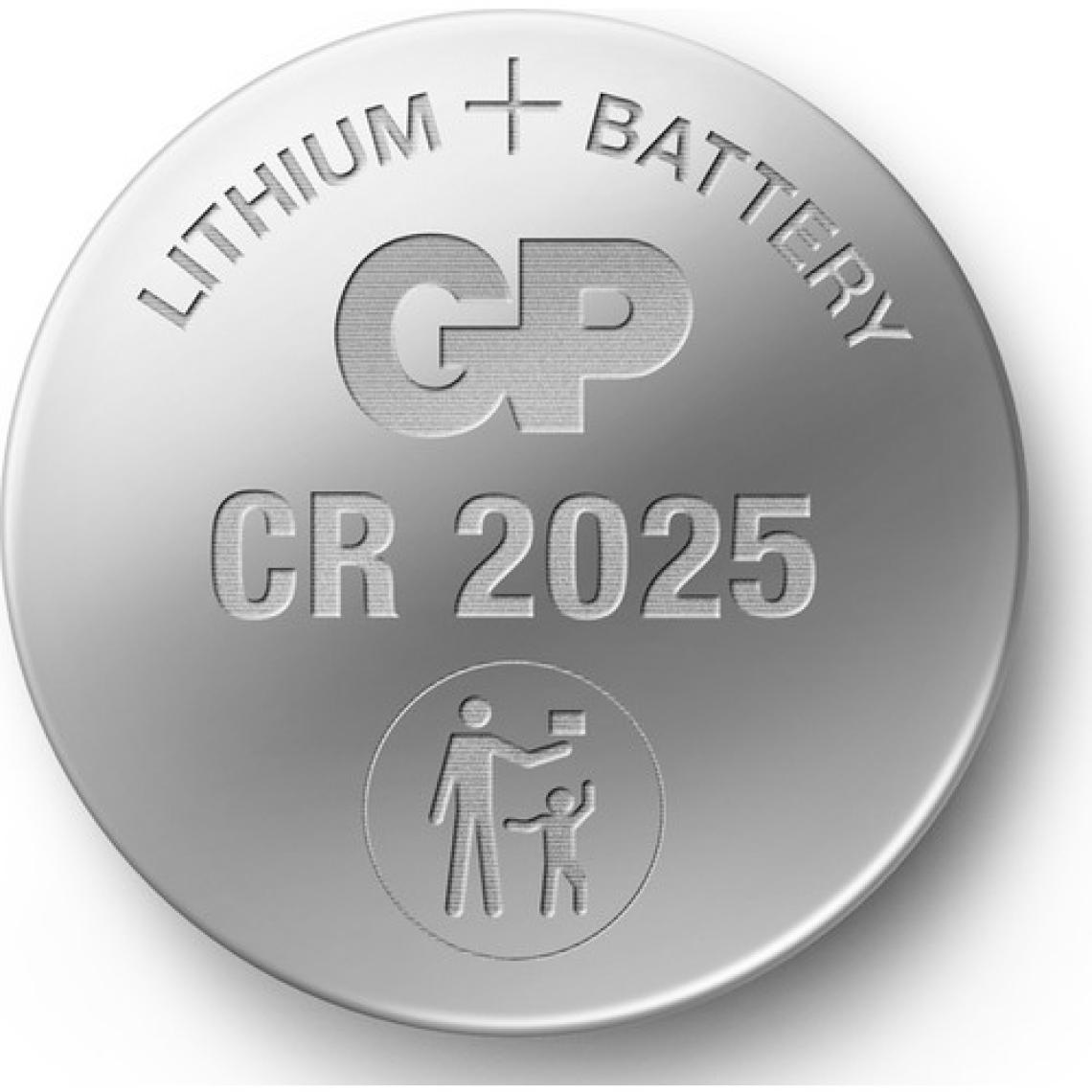 Gp CR2025 3V Lıtyum Düğme Pil 5 Blister 5 Kart 25'li